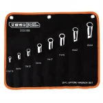 8 Pcs Offset Ring Spanner Set Mechanical Maintenance Ratchet Wrench Double Offset Ring Spanner