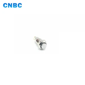 8mm mini illuminated momentary no nc led metal push button switch with 4pins