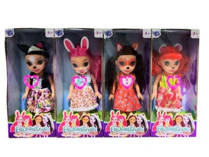 9 inch enchantimals dolls soft body dolls for girls (4pcs)