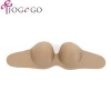 A B C D cup seamless silicone invisible self adhesive strapless one piece push up angle wing bra