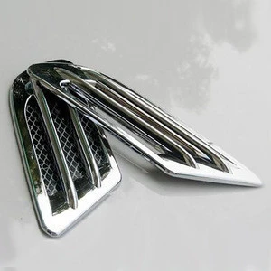 ABS Car Sticker Side Air Vent Fender Cover Hole Intake Flow Grille Decoration Body Door Sticker