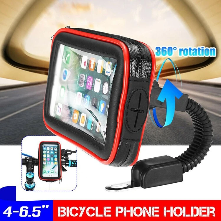 Accessories Motorcycle Handlebar Mount Mobile Stand Waterproof Bag Bike Cell Phone Holder