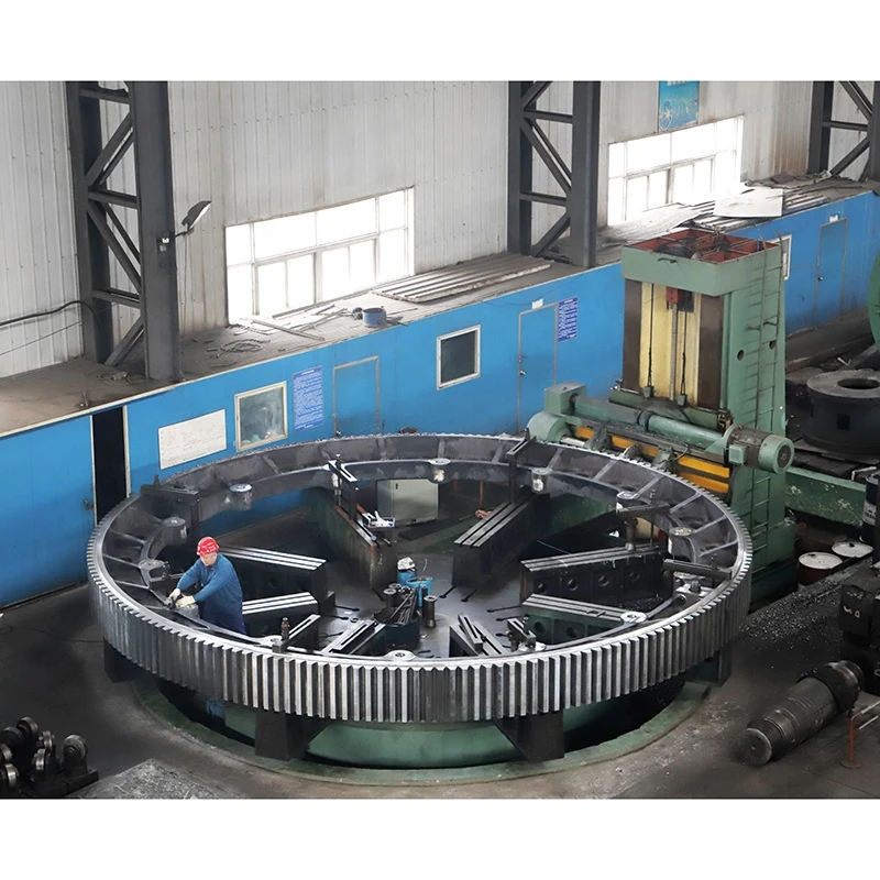 Accoring to drawing custom large scale gear ring for cement rotary kiln