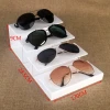 Acrylic class trapezoid glasses frame sunglasses display props sunglasses display rack White acrylic sun glasses tray