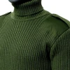 Acrylic Mil Spec Sweater GI Standard Duty Pullover Jungle Green with Knitted Olive Wool Army Green Tactical Sweater