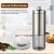 Adjustable Coffee Grinder Whole Bean Burr Coffee Grinder with Telescopic Handle Manual Coffee Grinder Stainless Steel