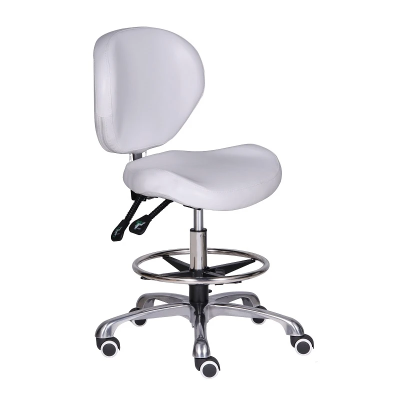 Adjustable Stools Drafting Chair with Backrest and Footrest