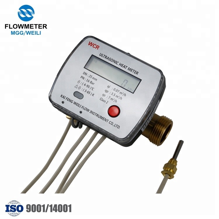 Advanced flow sensor ultrasonic heat energy meter
