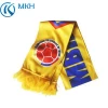 advertising jacquard knitted football scarf customized