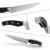 Import AH01 19pcs stainless steel ABS handle wooden block kitchen knife set from China