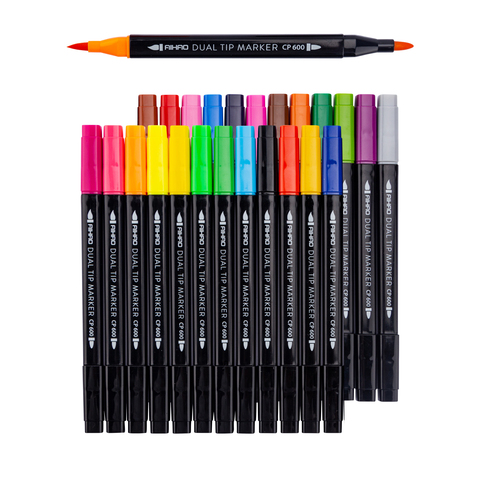 Buy Aihao High Quality Plastic Dual Point 24 Different Colors Fiber Art ...