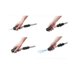 Aluminum metal trigger adjustable mist  fog jet water nozzle