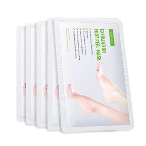Amazon Ebay OEM/ODM Rose Chamomile Feet Peeling Heel Dead Rough Skin Remover Peel Spa Socks Exfoliating Calluses Foot Mask