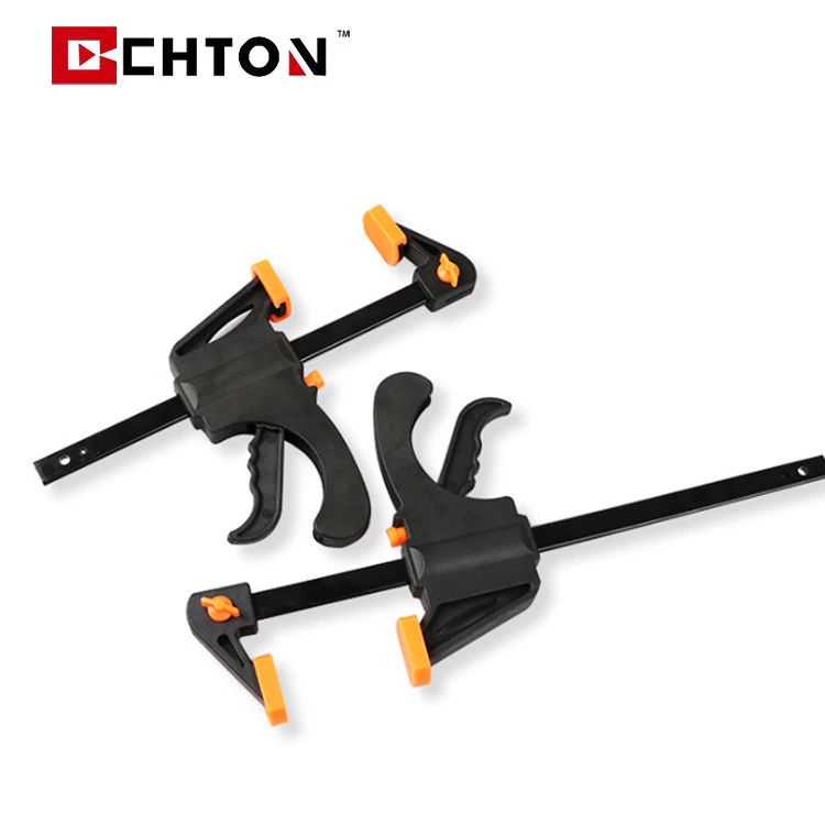 Amazon Hot Sale 4/6/8/10/12/18/24/30 Inch One-Handed Ratchet Bar Woodwork Quick-Grip Release F Clamp