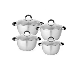 Amazon hot sells manufacturer 12 PCS Stainless Steel Cookware Sets cooking pot  frying pan Sauce pan