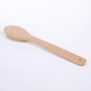 Amazon top selling beech wood dry brush for body custom logo bath body brush