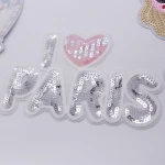 Animal Rabbit Sequin Patches Mixed patch Embroidered Customized for Bags sweater  hoodie patches