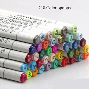 Art marker pen set 40, 60, 80 or 128 Assorted Colors Alcohol Oily Marker