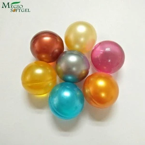 Assorted round shaped floral spa bath oil beads