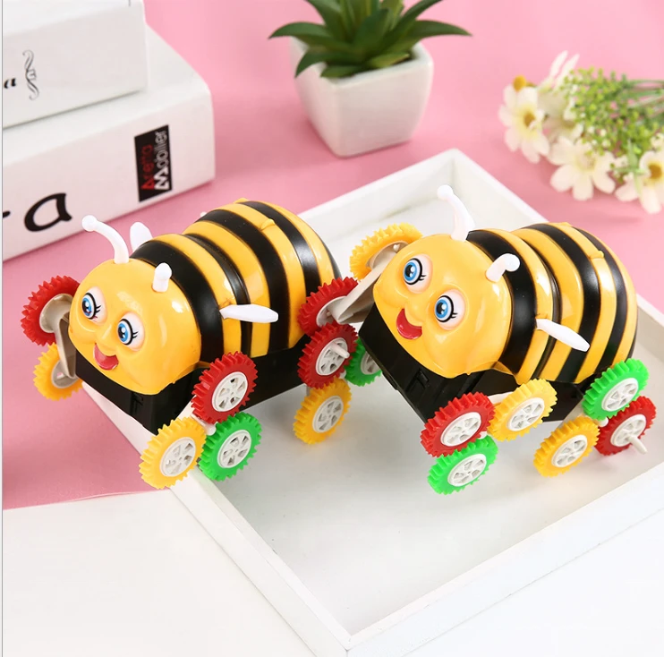 Auto bee Car Toy for Kids Electronic Battery Operated LED Vehicle with Music Control Flashing for Childrens Birthday Party Gift