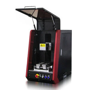 Auto Focus 50W Gold Silver Laser Marking Machine Fiber 60W Laser Engraving Cutting Jewelry 100W Machine with Cover