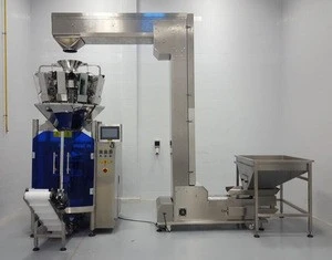 Automatic weighing packaging machine for potato chips