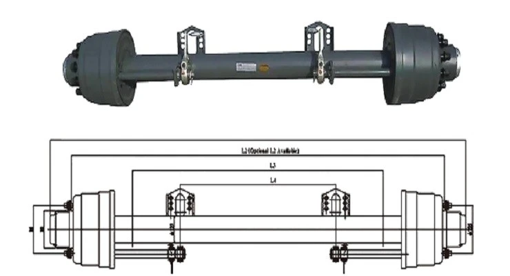 Axle Semi Trailer New Product Low-bed Axle Made In Chinese Factory High Quality