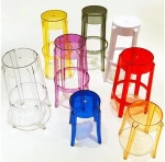 backless party Clear acrylic ghost bar stool