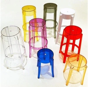backless party Clear acrylic ghost bar stool