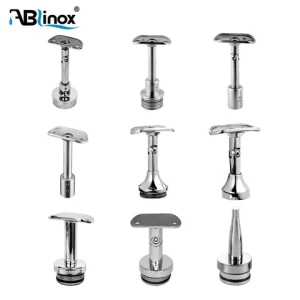 Balcony Staircase Glass Railing Fittings Stainless Steel 304 316 Adjustable Mounted Glass Railing Handrail Bracket Accessories