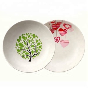 Bamboo Fiber Tableware Cheap Dinner Plates tabaleware