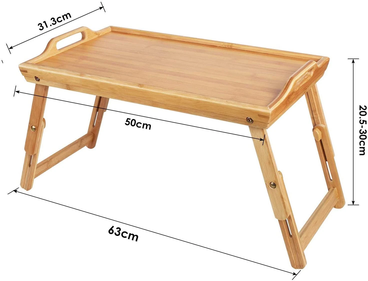 Bamboo Foldable Laptop Desk, Bed Table, Serving Tray