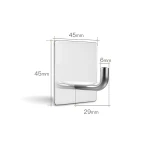 Bathroom kitchen punch-free paste type stainless steel storage hook
