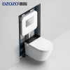 Bathroom sanitary ceramic white bidet toilet seat automatic wall hung toilets small smart toilet with concealed tank