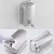 Import Bathroom Soap Dispenser 500ML/800ML/1000ML Chrome Stainless Steel Manual Lotion Shampoo Dispenser Box Holder from China