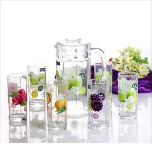 Beautiful Homeware water pitcher glass water jug set