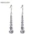 Import Beautiful Party Auden Rhinestone Beads Long Drop Earrings For Women 4 Colors Wholesale from China