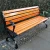 Import Bench Chair Foot Cast Aluminum Outdoor Public Park Bench Seat with Backrest from China