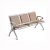 Import Best 3 Seater Steel Waiting Chair With Armrest And  Leather Cushion  In Public Places from China