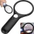Import Best For Jeweler Watch Repair Magnifying Glass 3x 10x 45x  3 LED Light Handheld Magnifier for Reading Maps from China