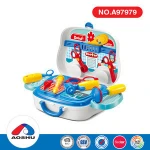 Best kids gift educational funny role play doctor set toys in medical carry case