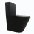 Import Best Sales Close Coupled Two Piece Rimless Toilet Matt Black WC Toilet  With CE Watermark P Trap Water Closet from China