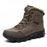 Big size 46 Factory price Winter outdoor cotton boots leather mens sports hiking boots