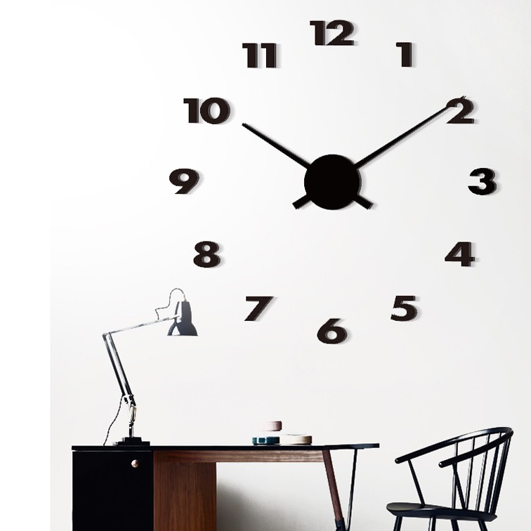 Big Size Customized New 3D DIY Wall Clock Gift Clock