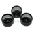 Import Black color transparent 100ml pet jar for cream packing from China