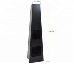 Black Laser Cut Design Charcoal Garden Steel Chimenea Outdoor Heating Fire Pit Chimenea