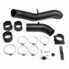 Black Wrinkle Finish Aluminum Cold Air Intake Pipe for Auto engine