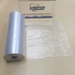 blocked clear lovely print perforated/gelocht ventilated fruit plastic roll bag for supermarket or fruit shop/store