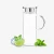 Import borosilicate Glass water jug carafe  heat resistant Glass water pitcher  with stainless steeel lid from China
