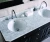 Import BOTO double sink carrare white marble top bathroom cabinet from China